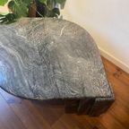 Italiaans Vintage Salontafel Groen Marmer Roche Bobois thumbnail 3