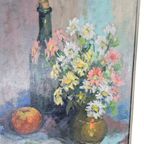 Albert Wouters - Olieverf Op Doek - Stilleven - België - 80'S thumbnail 3