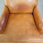 Unieke En Zeer Comfortabele Schapenleren Design Fauteuil/ Armchair Met Een Diepe Zit thumbnail 7