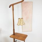 Lectuurtafel Met Lamp | Bijzettafel Eiken Vloerlamp Lectuur thumbnail 7