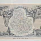 Set Levasseur Wijnkaart La Marne & Cote D'or Ets Lijst 1852 thumbnail 4