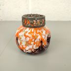 Antieke Pique Fleur In Spetter Glas thumbnail 2