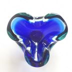 Vintage Murano Glas Asbak Prachtige Blauw Tinten thumbnail 2