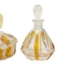 Vintage Phönix Amber Toiletset Parfumset Boudoir Bleikristal thumbnail 11