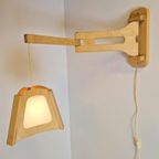 Vintage Grenen Wandlamp Plexiglas Scharnier Lamp ’70 Denmark thumbnail 3