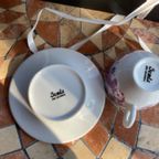 Service De 4 Tasses Et Sous-tasses Café Neuf thumbnail 2