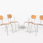 1960’S Set Of 4 Danish Old School Chairs thumbnail 3