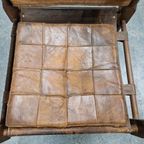 Vintage Safari Stoel Jaren 70 Fauteuil Leren Stoel thumbnail 20