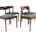 Set Van 4 Palissander Stoelen + Eettafel Eetset Vintage thumbnail 5
