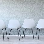 4x Vintage Tonneau Chairs Design By Pierre Guariche thumbnail 10