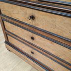 Vintage Frans Dressoir Commode Ladekast Met Marmer Blad 505 thumbnail 11