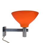 Space Age - Vintage - Aluminium Wandlamp Met Kunststof Kap - Mid Century thumbnail 8