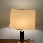 Vintage Brass Table Lamp From Herda Netherlands, 1970S In The Style Of Willy Rizzo thumbnail 4