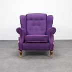 Classic Wing Chair In The Style Of Howard & Sons, 1960s thumbnail 3