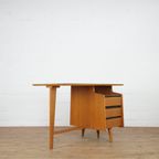 Rare Modernist Desk With Blue Top thumbnail 2