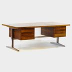 Xl Vintage Mid Century Directiebureau In Palissander, 1960s thumbnail 2