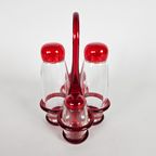 Guzzini - Made In Italy - Glas Cruet Set - Design Elisabeth Vidal - Italie - 90'S thumbnail 3