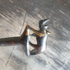 Vintage Briefopener Neushoorn Handgemaakt Kenia Ebbenhout thumbnail 2