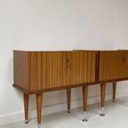 Set Vintage Teak Houten Nachtkastjes thumbnail 5