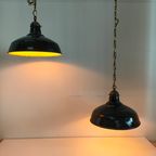 Industriële Vintage Cafe/plafondlamp Metaal/emaille thumbnail 4