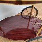 Vintage Barcart Drankenkar Trolley Butlerwagen Bijzettafel 3 thumbnail 12