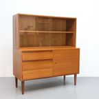 Vintage Wandmeubel Met Vitrine Teak thumbnail 9