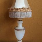 Vintage Glas Plafond Lamp, Plafoniere, Helder Reliëf Glas thumbnail 16