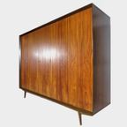Grote Vintage 5-deurs Kledingkast In Palissander, 1960s thumbnail 6