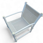 2 X Plastic / Pvc Pipe / Mesh / Indoor / Outdoor Chairs / 1970s thumbnail 8