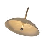 Harco Loor Design - Dome Shaped Hanging Pedant - White Plastic - Mounted On An Adjustable Rollyco thumbnail 4