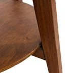 Art Deco Plantentafeltje Bijzettafeltje Eikenhouten thumbnail 10
