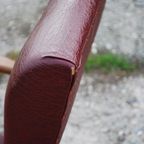 Vintage Rode Fauteuil thumbnail 8