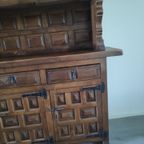 Spanish Baroque Carved Tuscan Credenza thumbnail 16