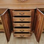 Grote Vintage Louis Xv Wandkast, Buffetkast, Dressoir, Ladekast thumbnail 4