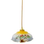 Artdeco Hanglamp Wit Opaline Landschap 1930’s thumbnail 3