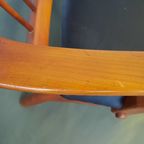 Mid Century Kersen Fauteuil, Waarschijnlijk De Ster thumbnail 3