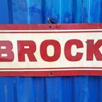 Origineel Vintage Usa Reclamebord, Tin Sign Van Brock️️️️⛽️ thumbnail 11