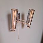 Dubbele Wandlamp In Verchroomd Metaal, G. Sciolari, 1970 thumbnail 6