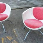 Set 2 Vintage Gubbo Swivel Fauteuils, Mia Lagerman, Ikea thumbnail 3