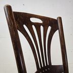 Antieke Art Nouveau Weense Jakob En Josef Kohn Stoel (thonet Stijl) Antique Webbing Chair thumbnail 13