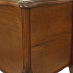 Antieke Nachtkast Eikenhout Rood Marmer Louis Quinze Stijl thumbnail 13