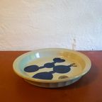 Blue Abstract Mid Century Pie Dish Lookout Mountain Pottery Bowls By Iron Mountain thumbnail 5