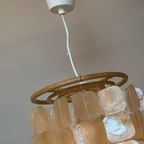 Set Van 2 Capiz Schelpen Schelp Hanglamp Hanglampen Bamboe Frame thumbnail 5