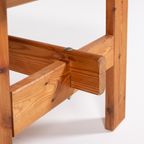 Scandinavian Modern Solid Pine Coffee Table thumbnail 6