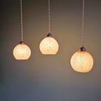 Art Deco Hanglamp In Roze Gespikkeld Glas (3 Beschikbaar) thumbnail 15