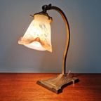 Art Deco Bureaulamp, Gesigneerd Le Verre Français thumbnail 15