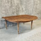 Antieke Eettafel Tafel Franse Wandtafel thumbnail 10