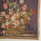 Vintage Gobelin Wandkleed Bloemen Schilderij Muurkleed thumbnail 12