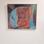 Schilderij Abstract Neerle Amrein Modern Ingelijst Uniek thumbnail 2