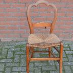 Antiek Stoeltje Met Biezen Zitting thumbnail 2